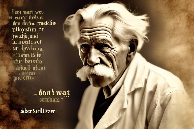 The Work of Albert Schweitzer in Medicine and Philosophy